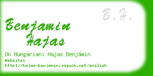 benjamin hajas business card